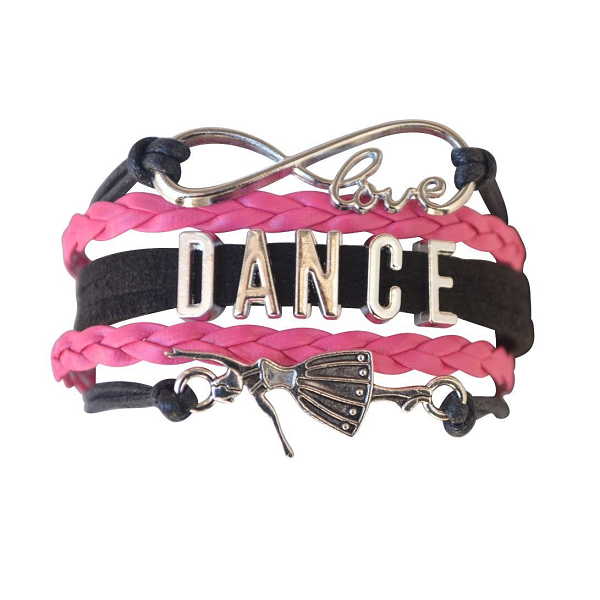 Girls Dance Infinity Bracelet- 3 Sizes - Sportybella