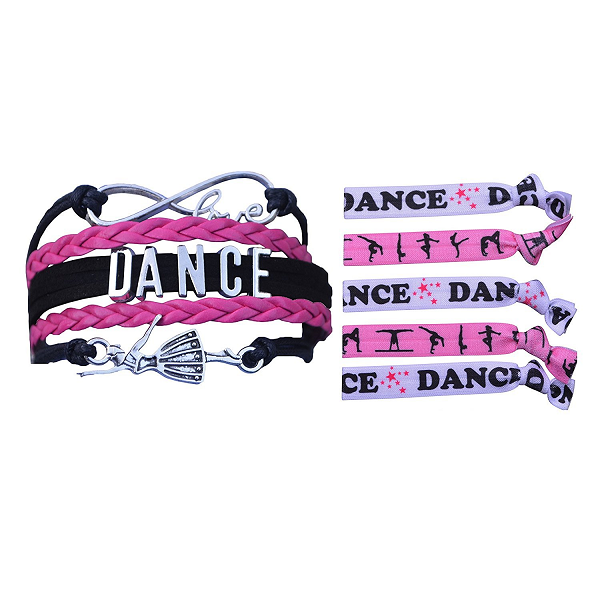 Girls Infinity Dance Gift Set (Bracelet & Hair Ties) - Sportybella
