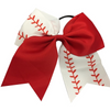 Softball Stitch Hair Bow - Sportybella