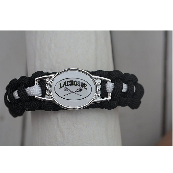 Girls Lacrosse Paracord Bracelet Jewelry - Sportybella