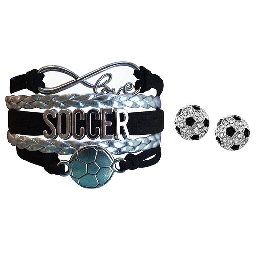 Girls Soccer Jewelry Set - Sportybella
