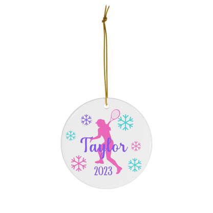 2023 Personalized Tennis Christmas Ornament