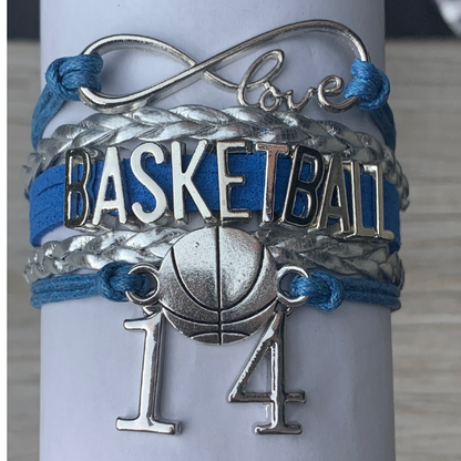 Personalized Basketball Bracelets - 16 Team Colors