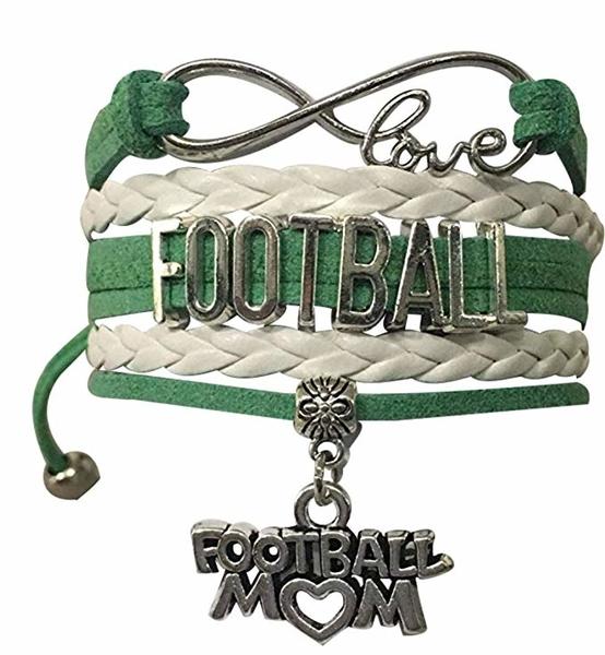 Football Mom Infinity Bracelet- Pick Colors