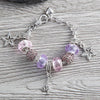 Girls Gymnastics European Bead Charm Bracelet - Sportybella