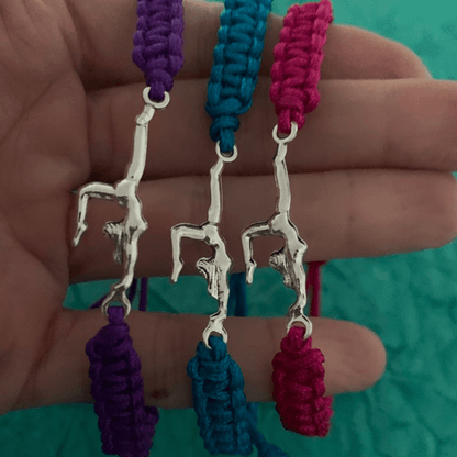 Gymnastics Adjustable Rope Bracelet - Pick Colors