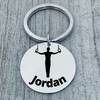 Boys Personalized Gymnastics Keychain