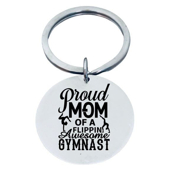 Gymnastics Mom Keychain