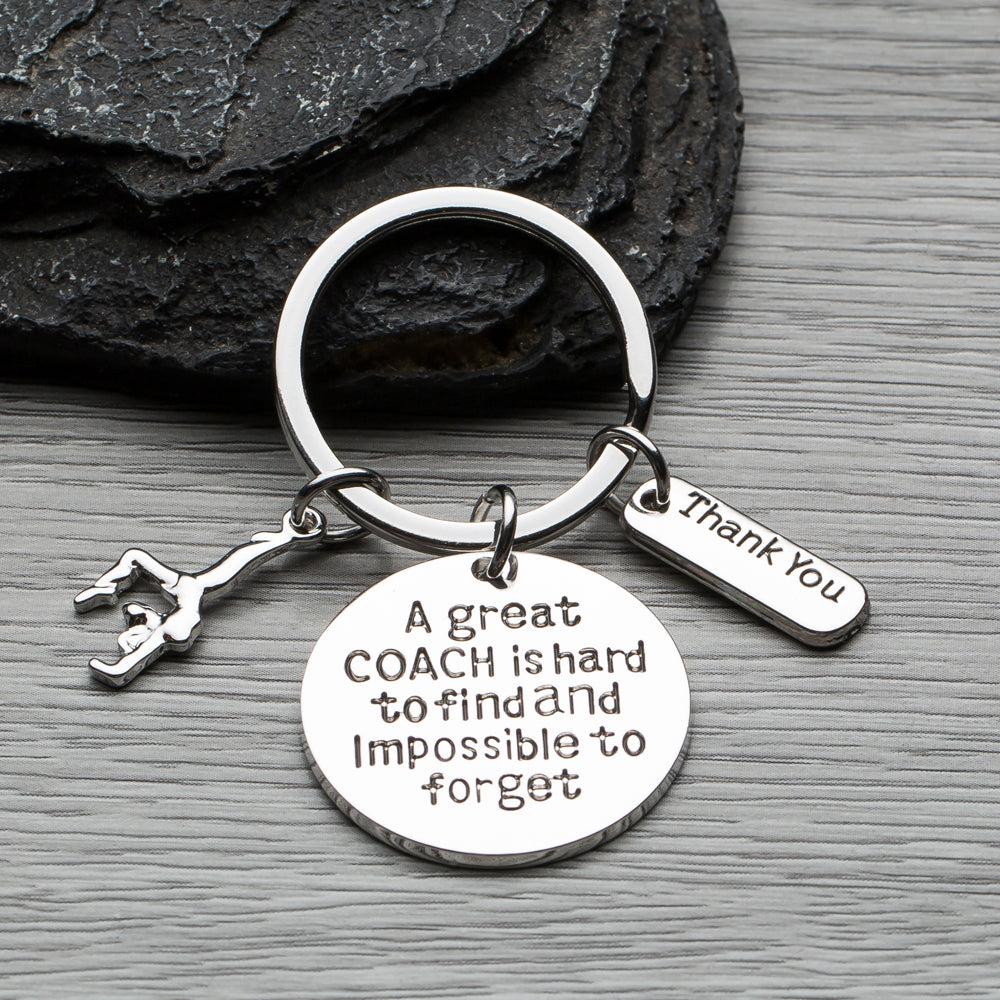 Great Coach Gymnastics  Keychain - Pick Charm