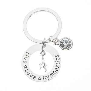 Live Love Gymnastics Keychain - Sportybella