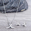 Hockey Heart Stick Earrings & Necklace - Sportybella