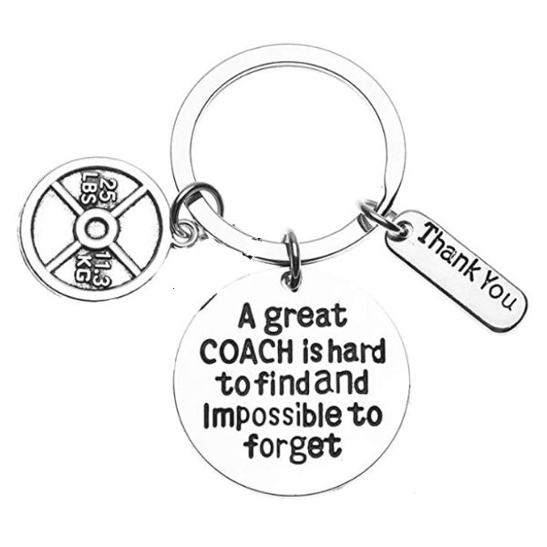 Trainer/Fitness Great Coach Is Hard to Find Keychain