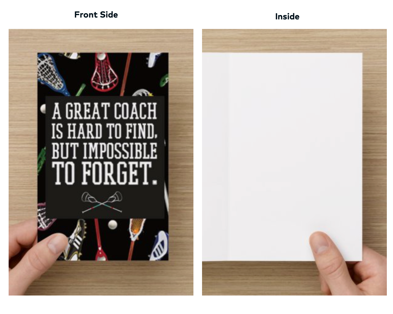 Lacrosse Coach Card