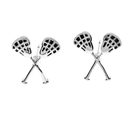 Girls Lacrosse Stick Earrings - Sportybella