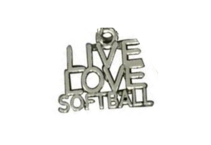 Live Love Softball Charm
