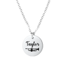 Personalized Trumpet Charm Necklace