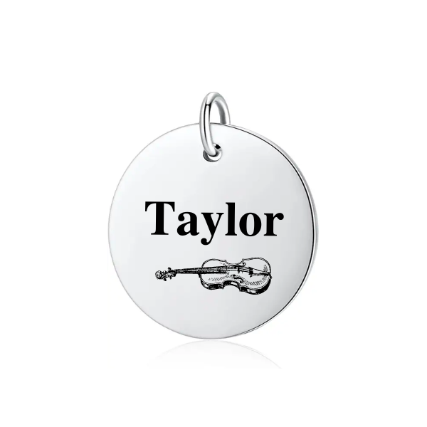 Personalized Violin Charm