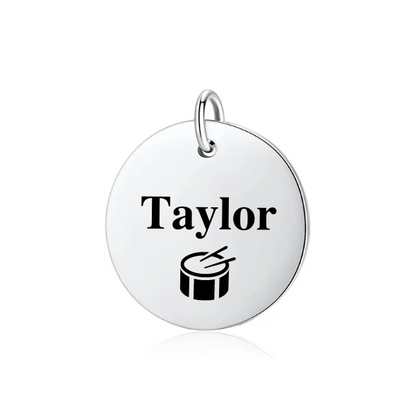 Personalized Drum Charm