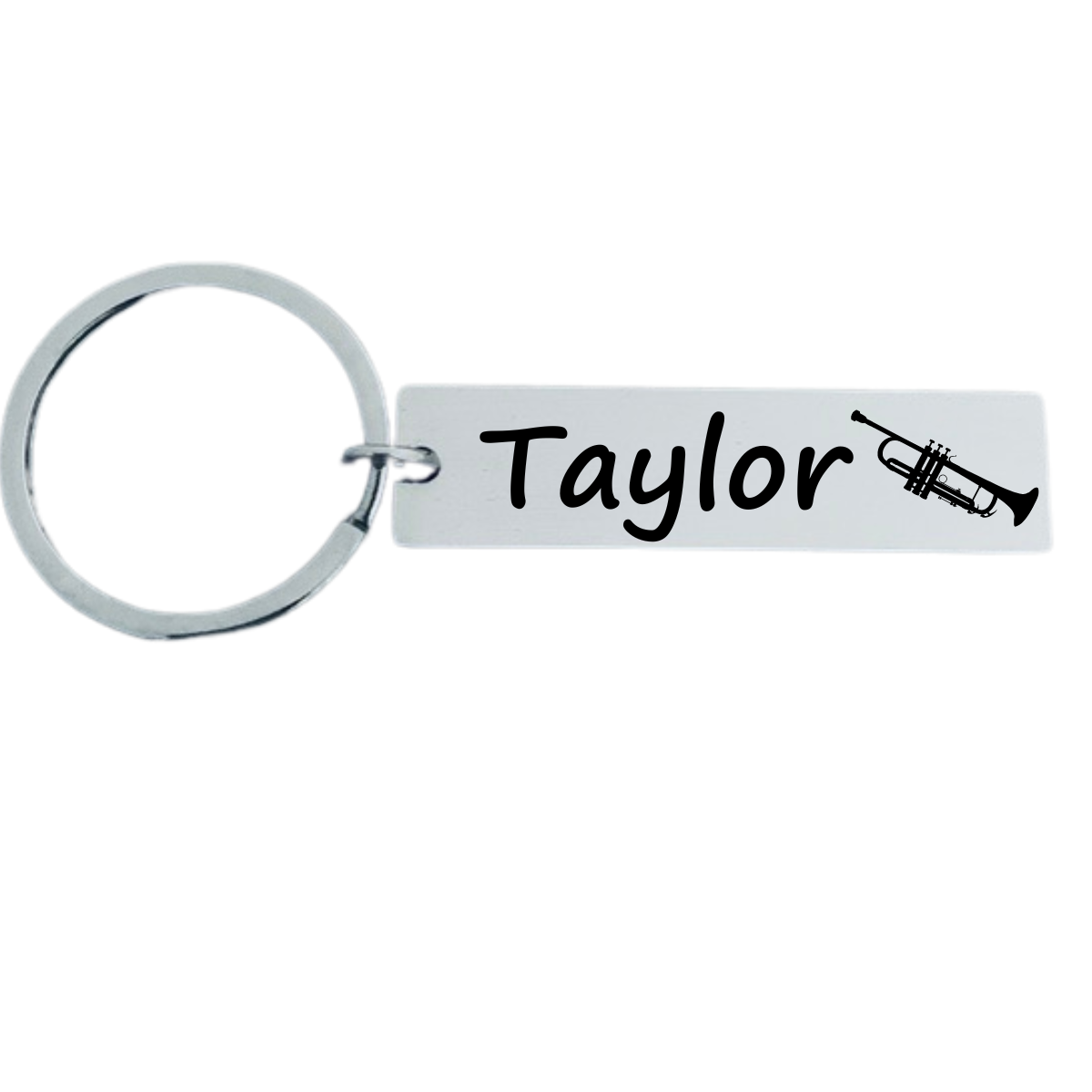 Personalized Trumpet Keychain