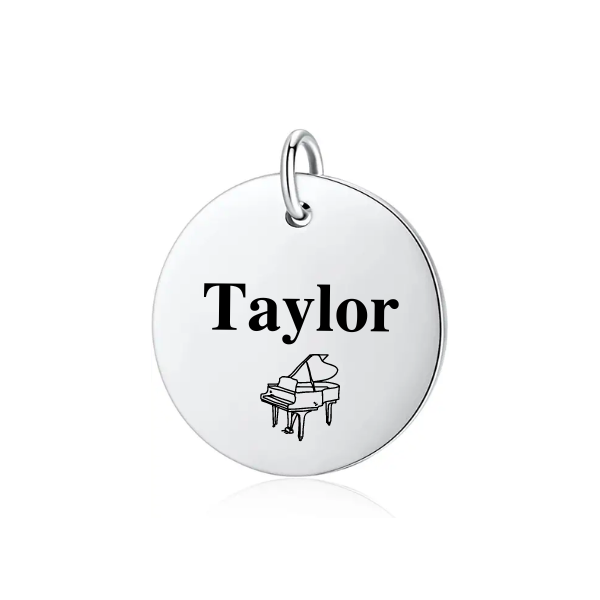 Personalized Piano Charm