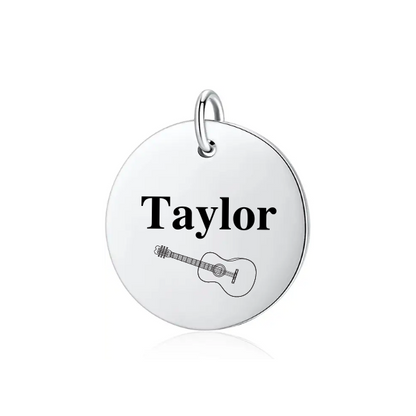 Personalized Guitar Charm