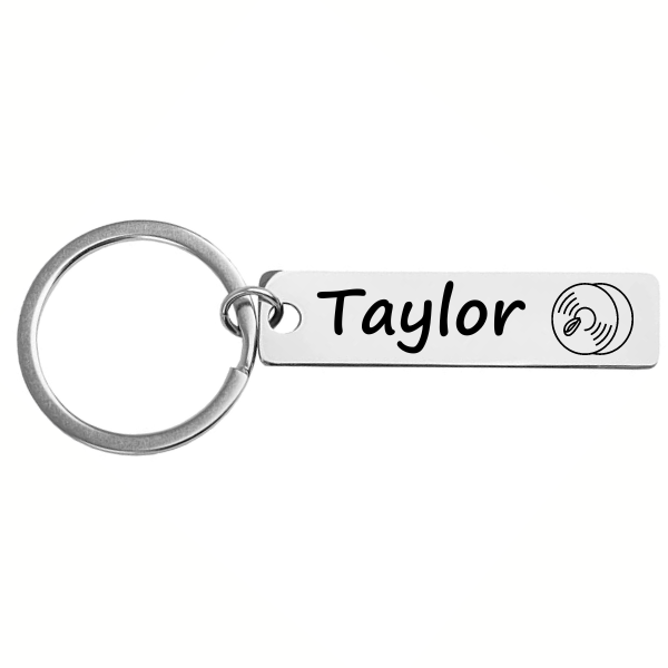 Personalized Cymbal Keychain