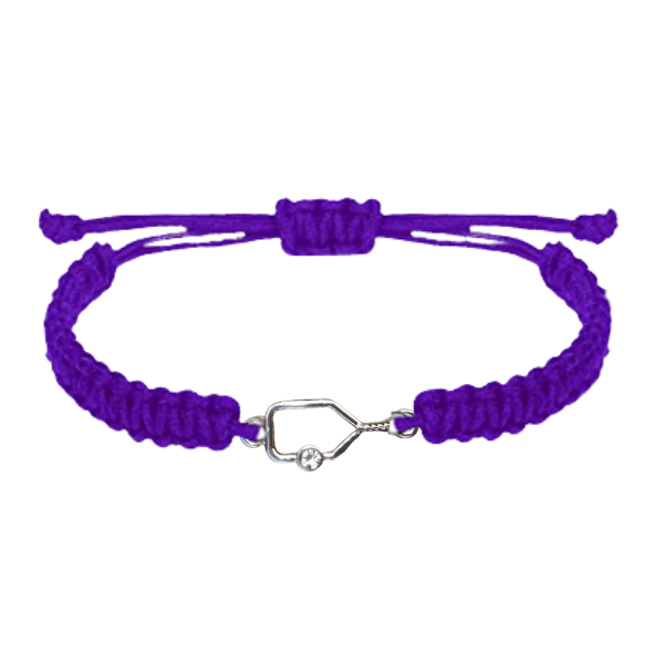 purple pickleball bracelet