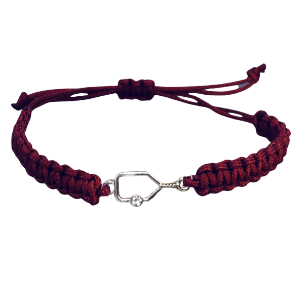 maroon pickleball bracelet