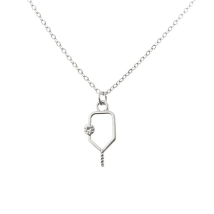 Necklace with a pickleball charm