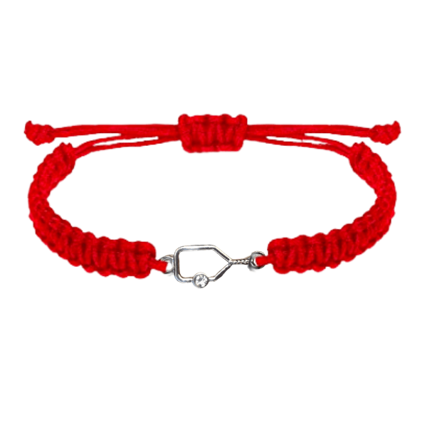 red pickleball bracelet
