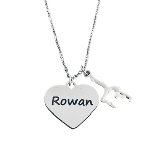Personalized Engraved Gymnastics Necklace