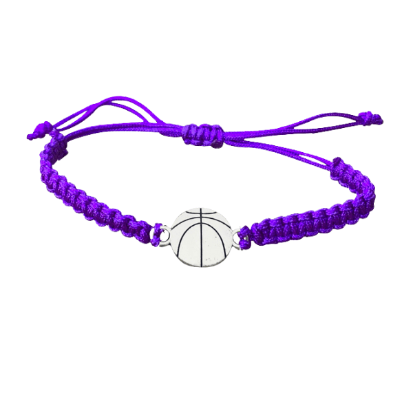 Basketball Rope Bracelet in Purple Color