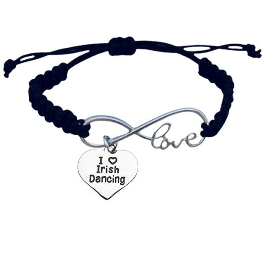 Irish Dance Infinity Love Adjustable Rope Bracelet