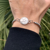 Soccer Beaded Charm Adjustable Bracelet