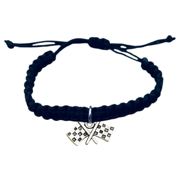Checkered Race Flag Rope Bracelet