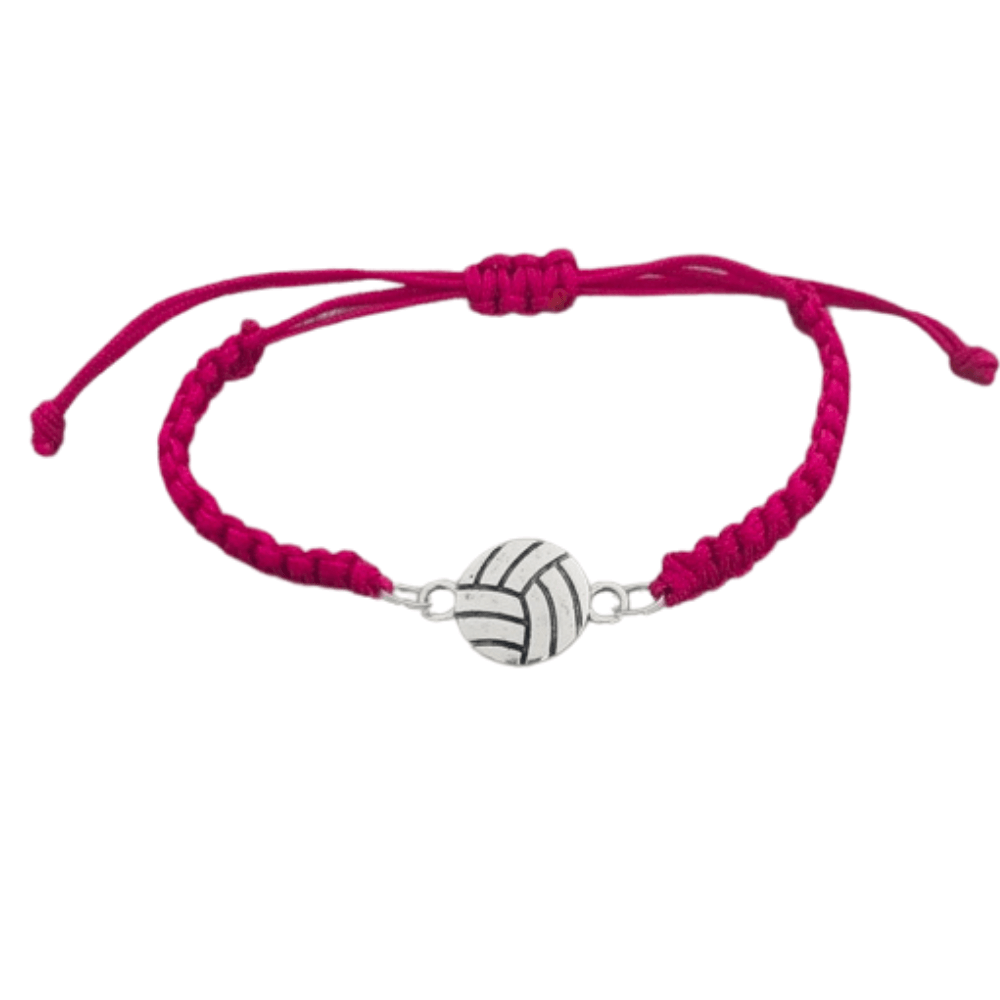 Volleyball Rope Bracelet in Pink Color