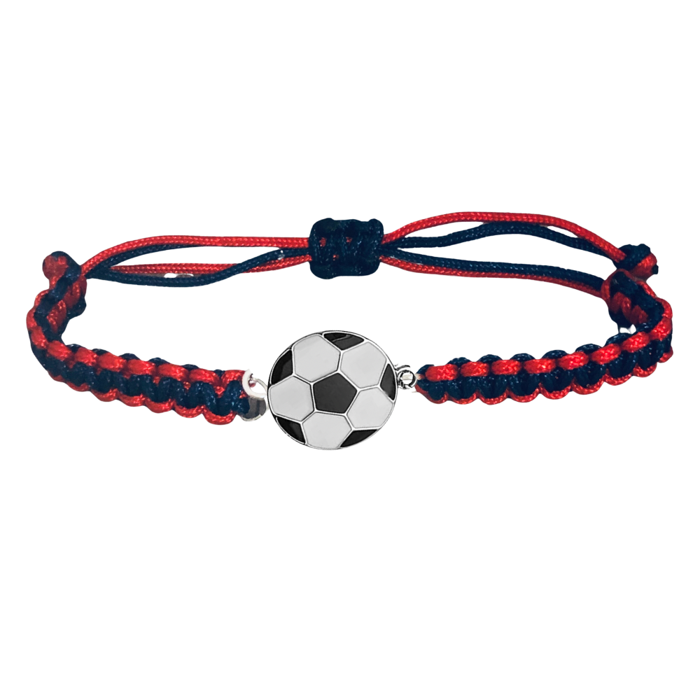 Multi Colored Soccer Bracelet - Pick Colors & Charms