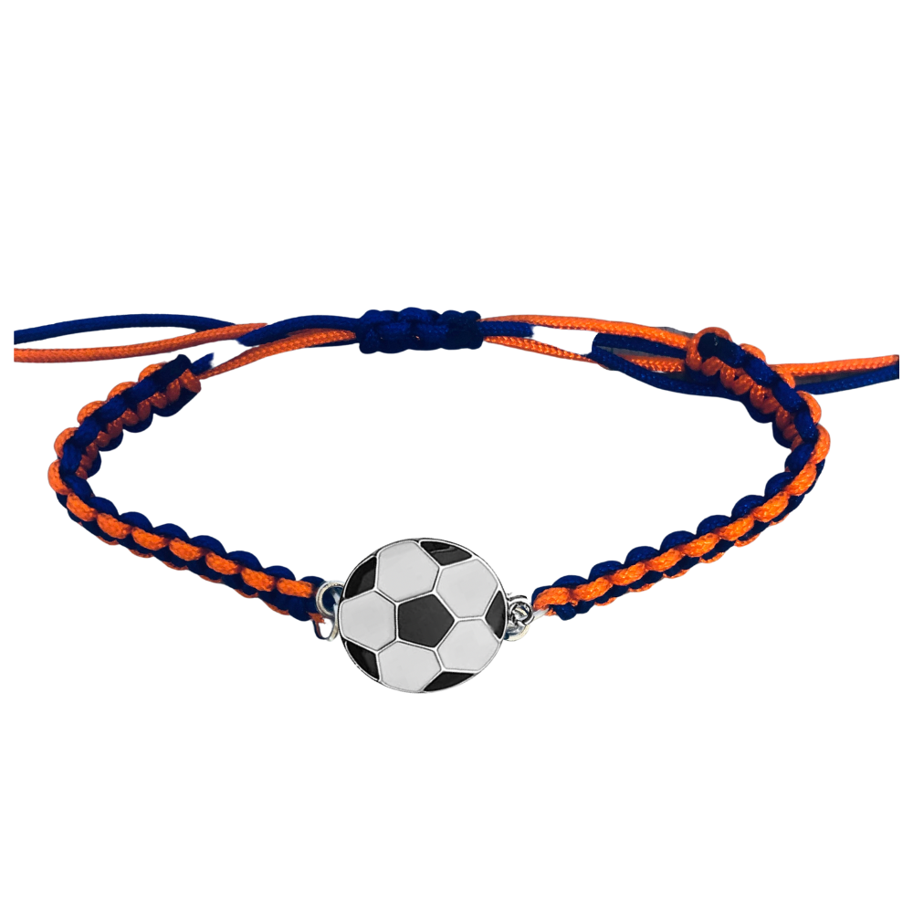 Multi Colored Soccer Bracelet - Pick Colors & Charms