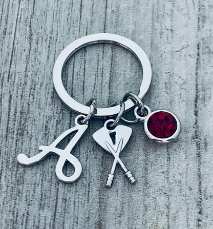 Personalized Rowing Keychain