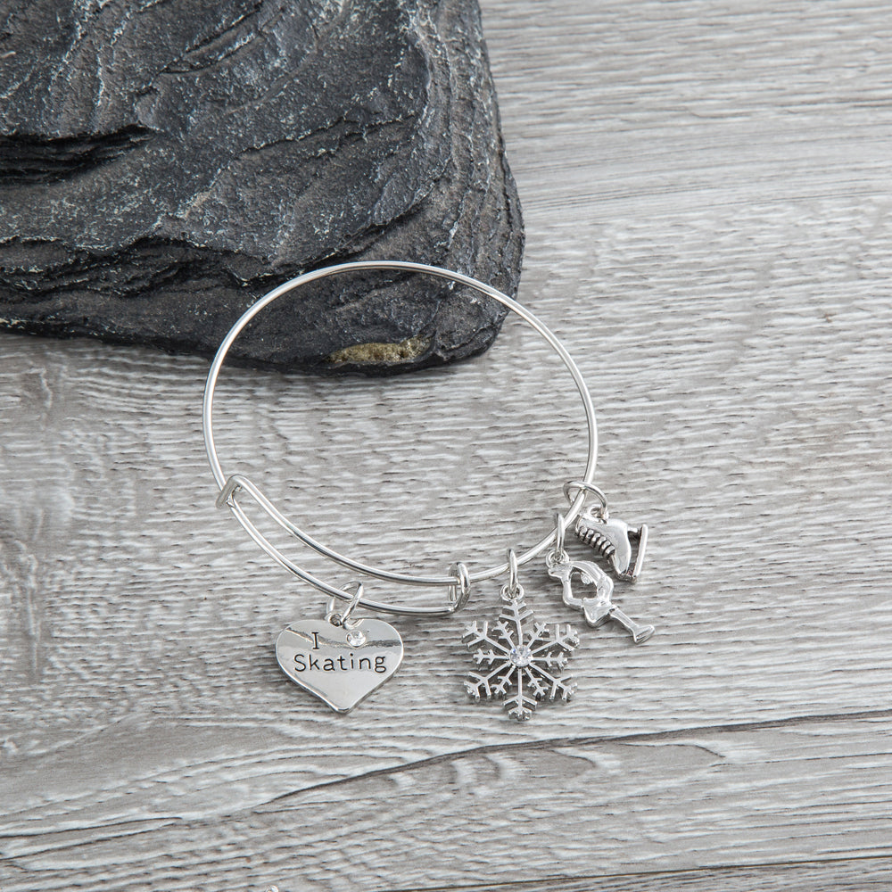 Figure Skating Charm Bracelet - Sportybella