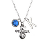 Personalized Love Softball Necklace