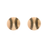 Softball Earrings - Rose Gold