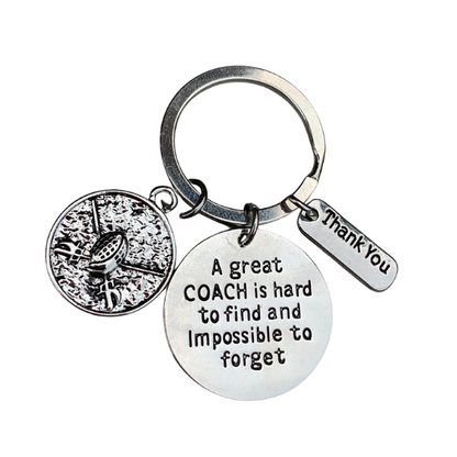 Fencing Coach Keychain- A Great Coach is Hard to Find and Impossible to Forget