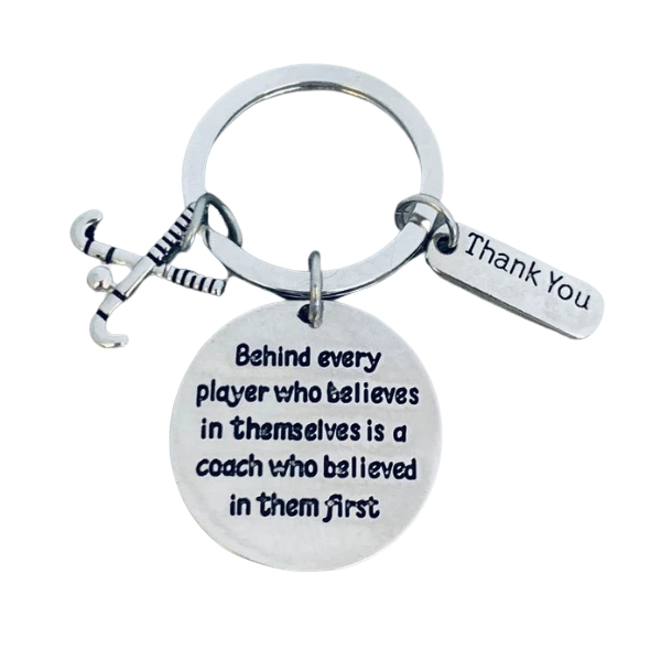 Field Hockey Coach Keychain- Behind Every Player