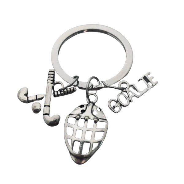 Field Hockey Goalie Keychain