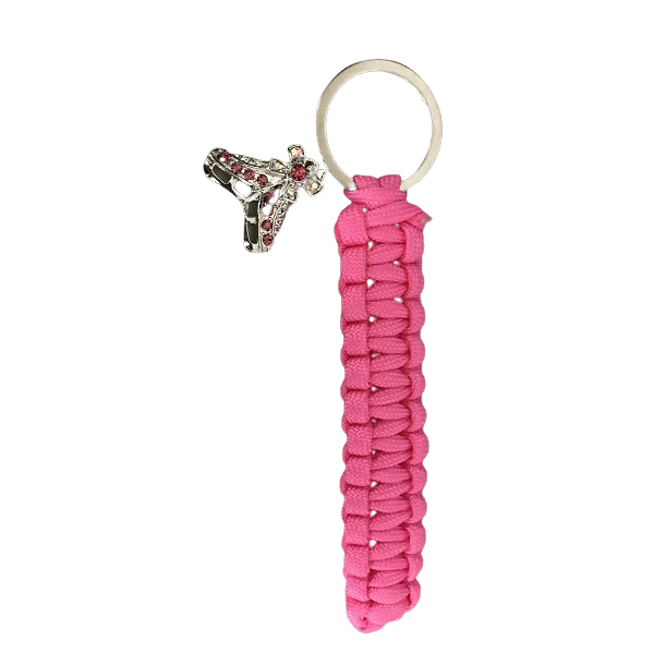 Figure Skating Paracord Keychain