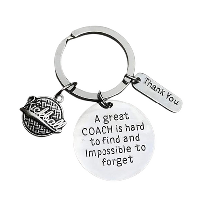 Kickball Coach Keychain, Kickball Coach Gifts, Great Coach is Hard to Find Coach Keychain