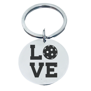Love Pickleball Keychain
