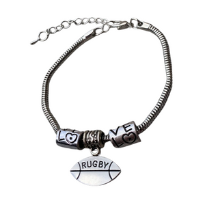Rugby Bracelet - Silver Love