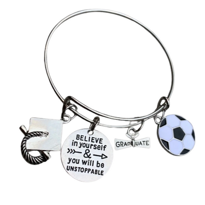 Soccer Graduation Bracelet- Believe in Yourself